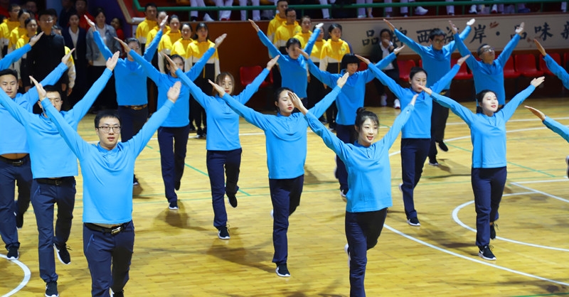 黃發(fā)集團(tuán)榮獲西海岸新區(qū)機關(guān)第六屆廣播體操比賽一等獎